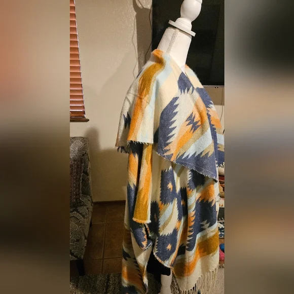 Free People Crossroads Poncho One Size - Picture 9 of 12